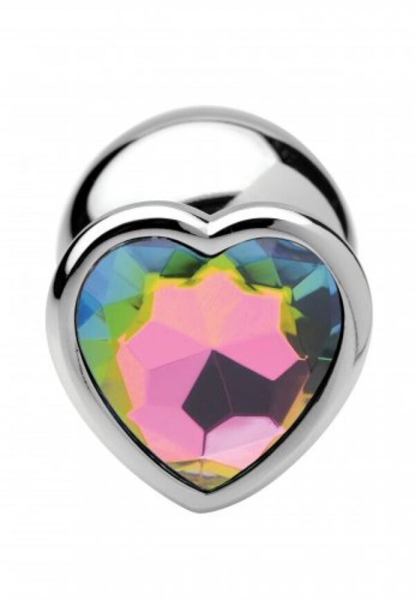 Rainbow Heart Buttplug - Groot - Afbeelding 2