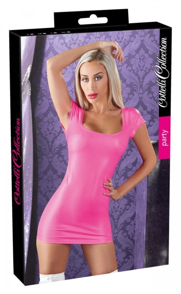 Wetlook Party Jurkje - Roze - Afbeelding 4