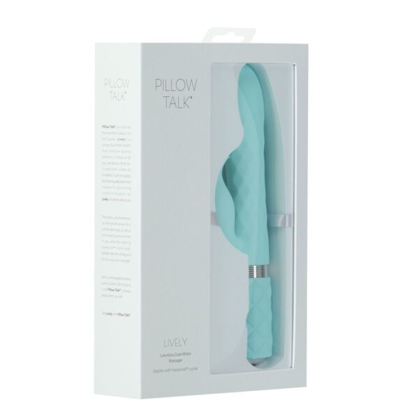 Pillow Talk -  Lively Roterende Tarzan Vibrator - Teal - Afbeelding 7