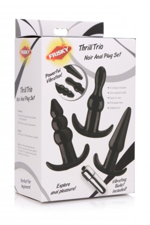 Thrill Trio Anaal Plug - Set van 3 - Zwart - Afbeelding 2