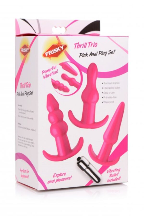 Thrill Trio Anaal Plug - Set van 3 - Roze - Afbeelding 2