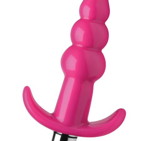 Bubbling Vibrerende Anaalplug Met Ribbels