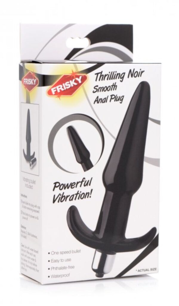 Smooth Vibrerende Anaalplug - Zwart - Afbeelding 4