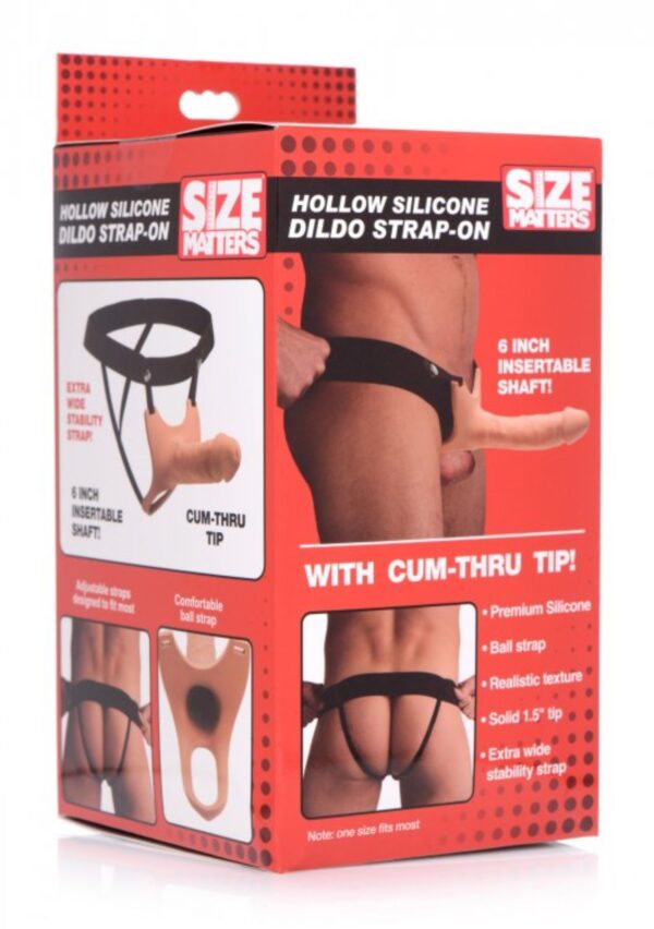 Holle Strap-On Siliconen Dildo Met Harnas - Afbeelding 6
