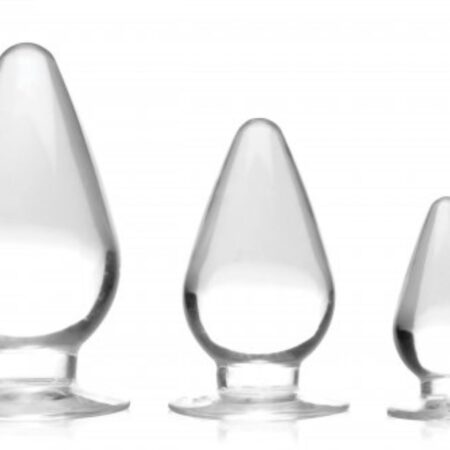 Triple Cones Anaalplug Set van 3 - Transparant