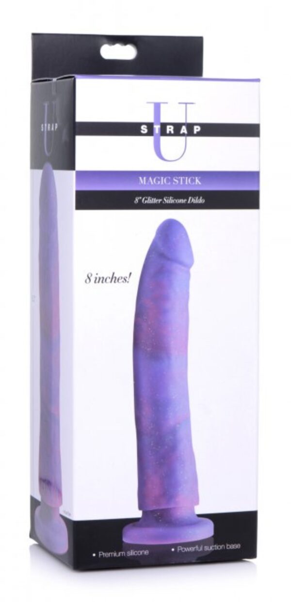 Magic Stick Siliconen Dildo Met Glitters - 20 cm - Afbeelding 7
