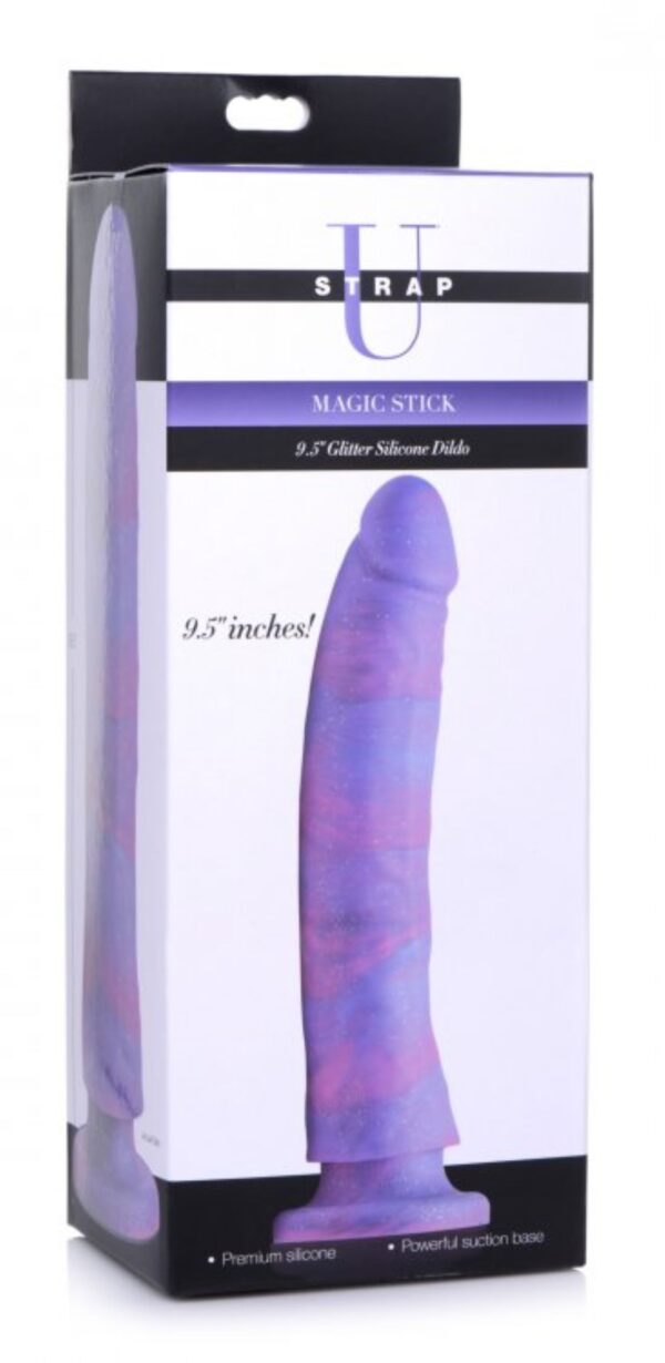 Magic Stick Siliconen Dildo Met Glitters - 24 cm - Afbeelding 7
