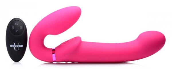 G-Pulse Vibrerende Strapless Strap-On Vibrator Met Afstandsbediening - Roze - Afbeelding 7