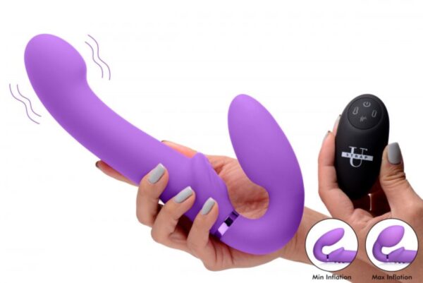 G-Pulse Vibrerende Strapless Strap-On - Paars - Afbeelding 2