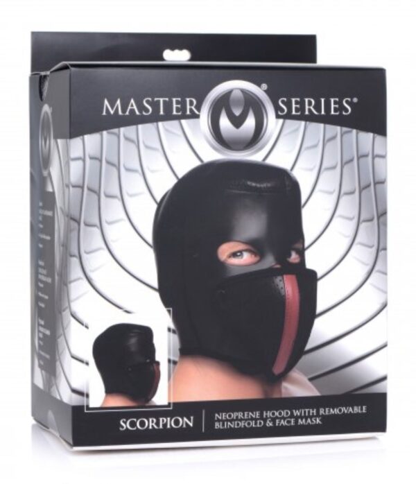 Scorpion Hood Met Afneembare Blinddoek En Mondmasker - Afbeelding 2
