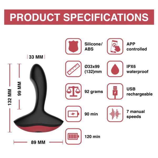 Magic Motion - Solstice App Controlled Prostaat Vibrator - Afbeelding 4