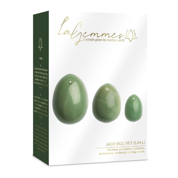 La Gemmes - 3-delige Yoni Egg Set - Jade - Afbeelding 2