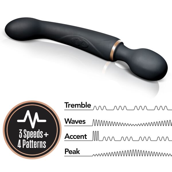 Lush Gia Dubbele Vibrator - Zwart - Afbeelding 3