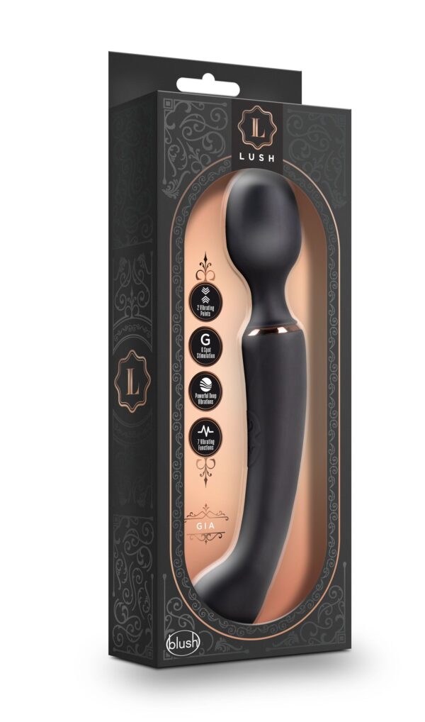 Lush Gia Dubbele Vibrator - Zwart - Afbeelding 4