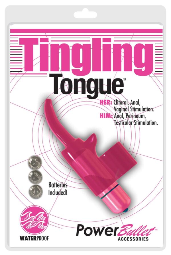 Tingling Tongue Bullet Vinger Vibrator- Roze - Afbeelding 2
