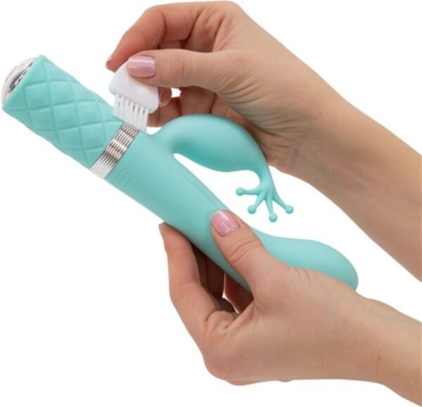 Pillow Talk - Kinky Rabbit & G-Spot Vibrator - Teal - Afbeelding 3
