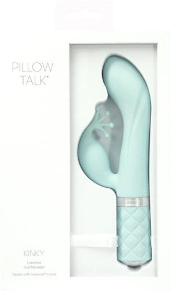 Pillow Talk - Kinky Rabbit & G-Spot Vibrator - Teal - Afbeelding 8