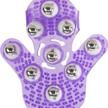 Roller Balls Massage Handschoen - Paars