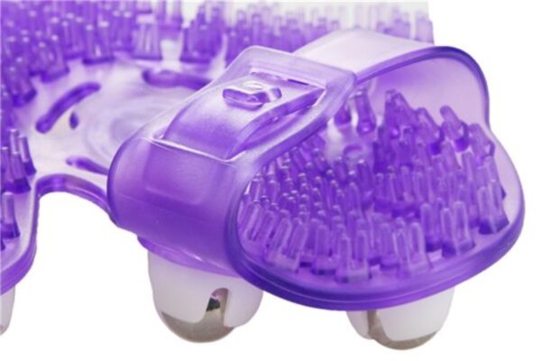Roller Balls Massage Handschoen - Paars - Afbeelding 5