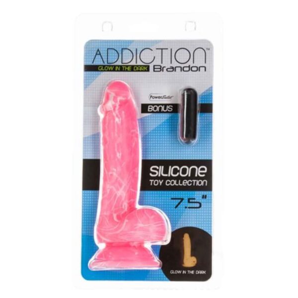Addiction - Brandon Glow In The Dark Dildo - 18 cm - Afbeelding 6