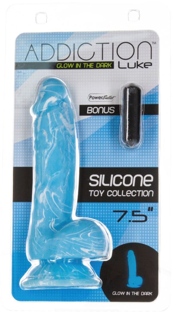 Addiction - Luke Glow In The Dark Dildo - 18 cm - Afbeelding 5