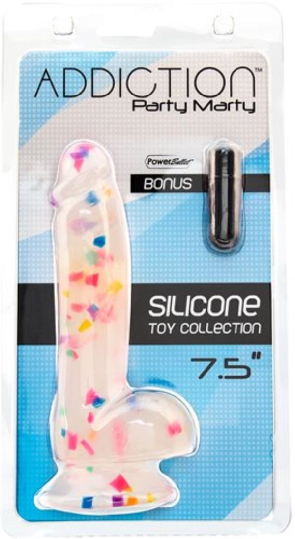Addiction - Party Marty Confetti Dildo - 18 cm - Afbeelding 5