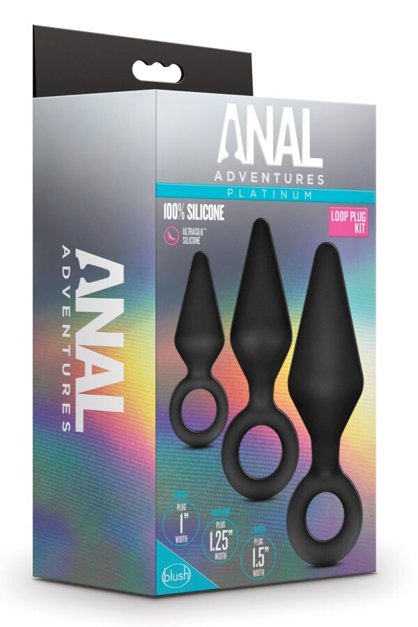 Anal Adventures Platinum - Siliconen Anaal Plug Set - Afbeelding 2