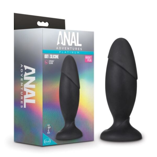 Anal Adventures Platinum - Silicone Rocket Grote Anaal Plug - Afbeelding 2