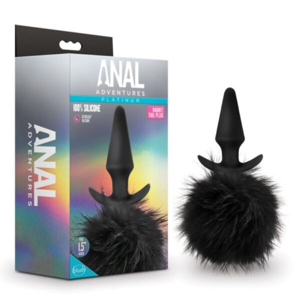 Anal Adventures Platinum - Rabbit Tail Anaal Plug - Afbeelding 3