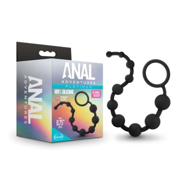 Anal Adventures Platinum - Siliconen Anaal Kralen - Afbeelding 4