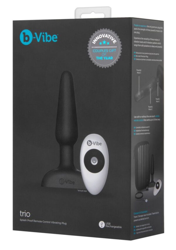 b-Vibe Trio Buttplug Met Afstandsbediening - Afbeelding 6