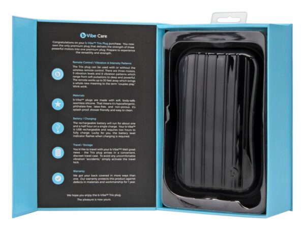 b-Vibe Trio Buttplug Met Afstandsbediening - Afbeelding 7