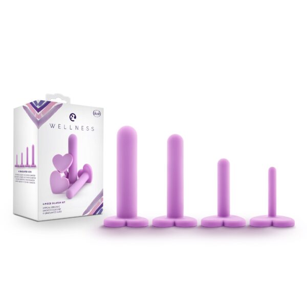 Wellness - Siliconen Vagina Dilator Set - Paars - Afbeelding 3