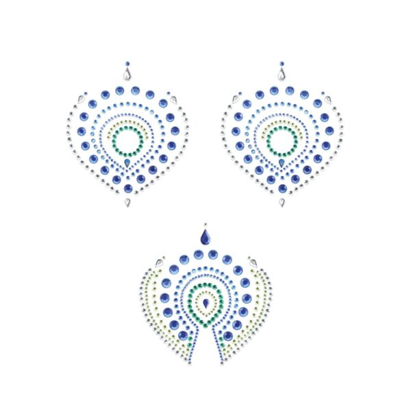 Flamboyant Body Stickers - Groen/Blauw