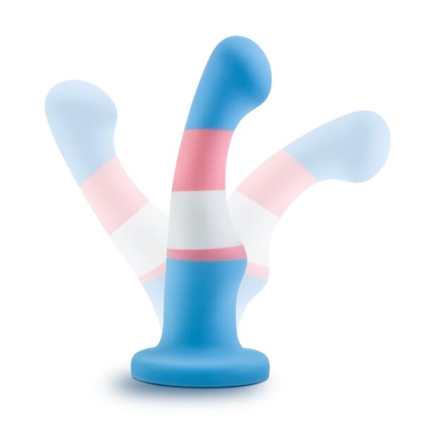 Avant - Pride Siliconen Dildo Met Zuignap - True Blue - Afbeelding 5