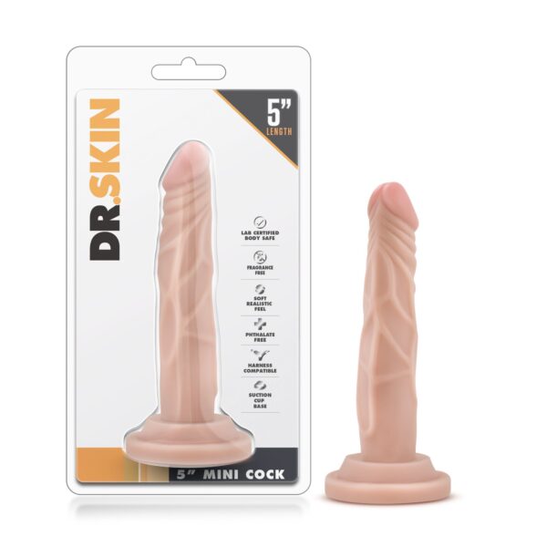 Dr. Skin - Realistische Mini Dildo Met Zuignap 15 cm - Beige - Afbeelding 6