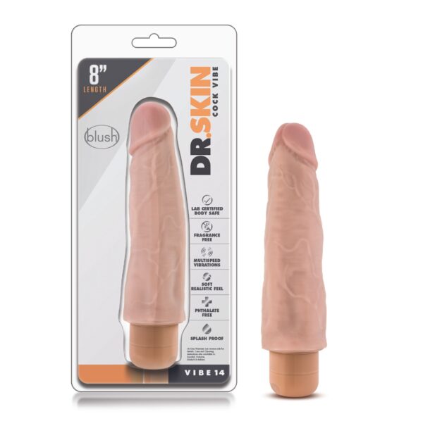 Dr. Skin - Cock Vibe no14 Vibrator  - Beige - Afbeelding 6