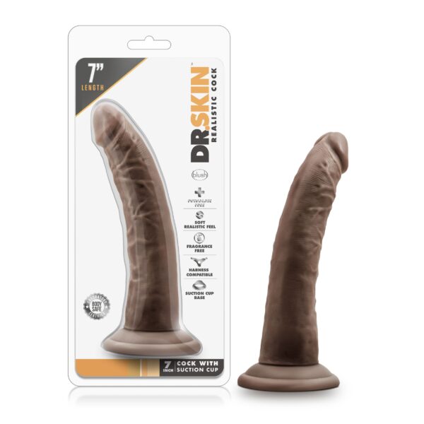 Dr. Skin - Realistische Dildo Met Zuignap 19 cm - Afbeelding 6