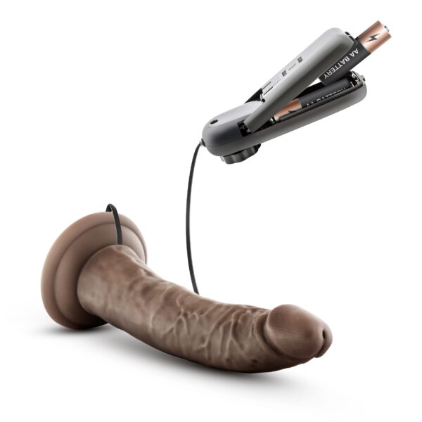 Dr. Skin - Dr. Dave Vibrator Met Zuignap - Chocolate - Afbeelding 4