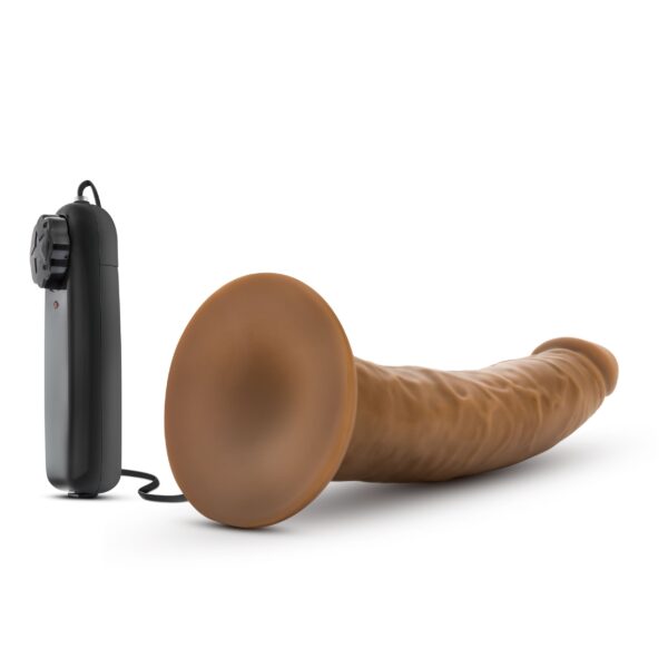 Dr. Skin - Dr. Dave Vibrator Met Zuignap - Mocha - Afbeelding 3