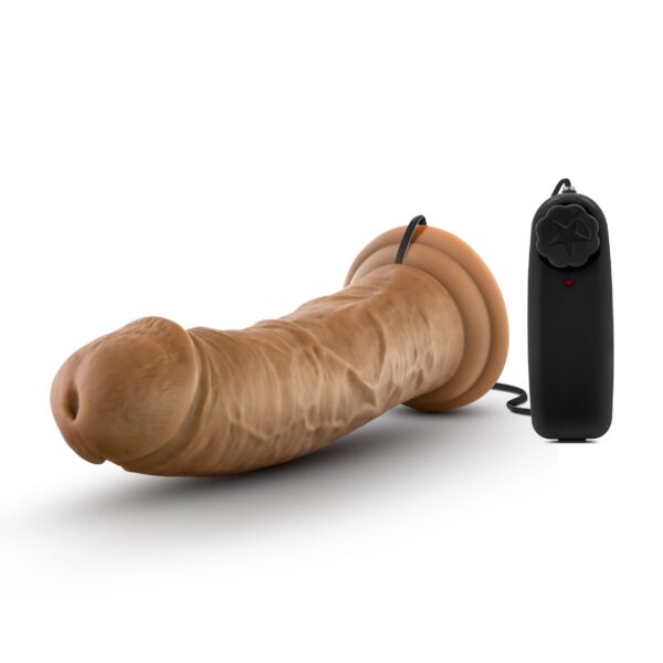 Dr. Skin - Dr. Joe Vibrator Met Zuignap 20 cm - Mocha - Afbeelding 2