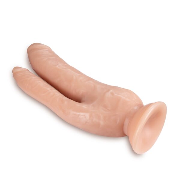 Dr. Skin - Dubbele Dildo 21 cm - Vanilla - Afbeelding 3