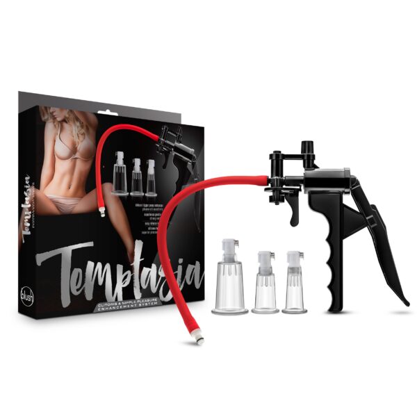 Temptasia - Clitoris- En Tepel Vacuüm Zuigers Complete Set Met Grippomp - Afbeelding 5