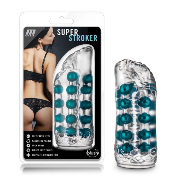 M for Men - Super Stroker Masturbator - Transparant - Afbeelding 3