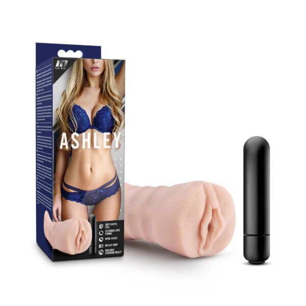 M for Men - Ashley Masturbator Met Bullet Vibrator- Vagina - Afbeelding 7