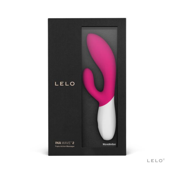 LELO - Ina Wave 2 Rabbit Vibrator - Cerise - Afbeelding 3