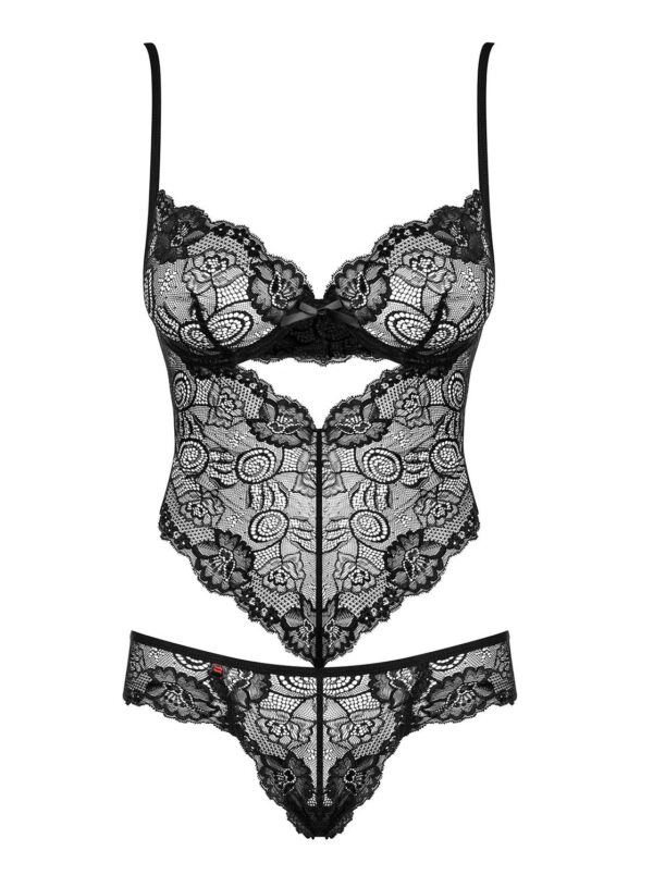 Alluria Kanten Body - Zwart - Afbeelding 3