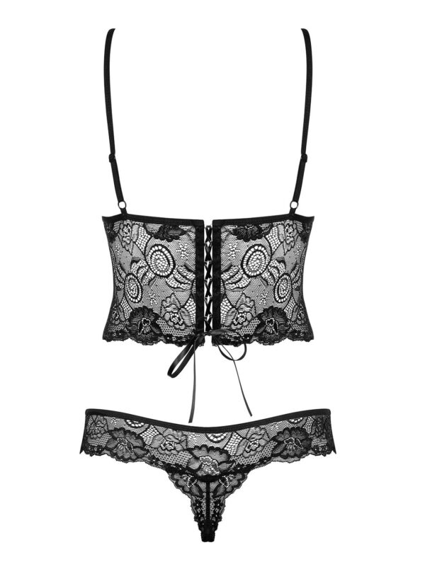 Alluria Kanten Body - Zwart - Afbeelding 4