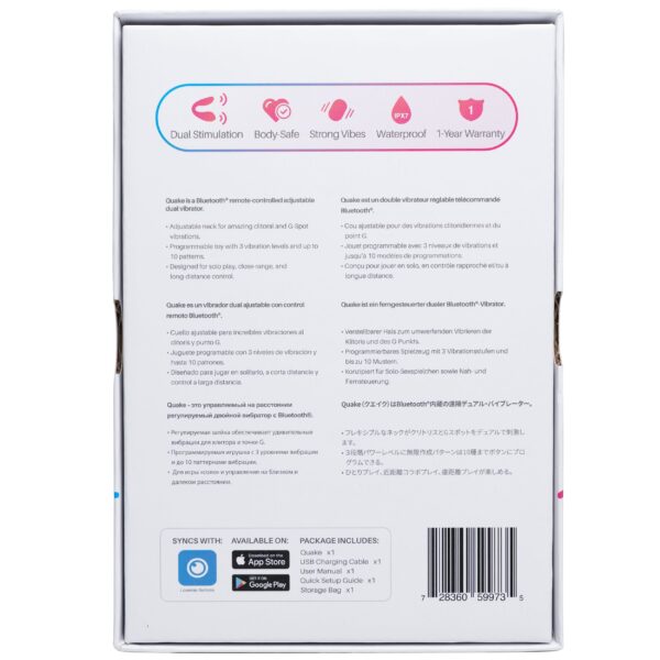 Lovense - Quake G-spot Vibrator - Roze - Afbeelding 8