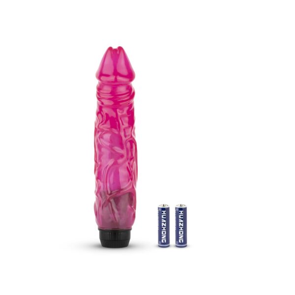Jelly Supreme - Realistische Vibrator - Roze/Glitters - Afbeelding 2